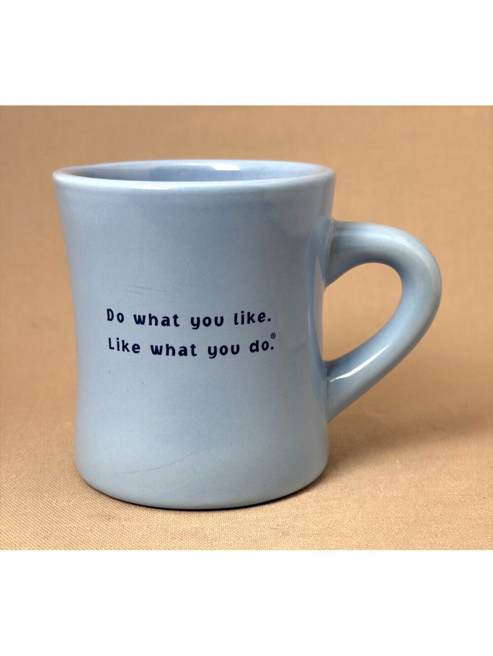 Life is Good Coffee Mug Blue Rocket Dog Campfire Marshmallow Diner Tea Cup 12oz